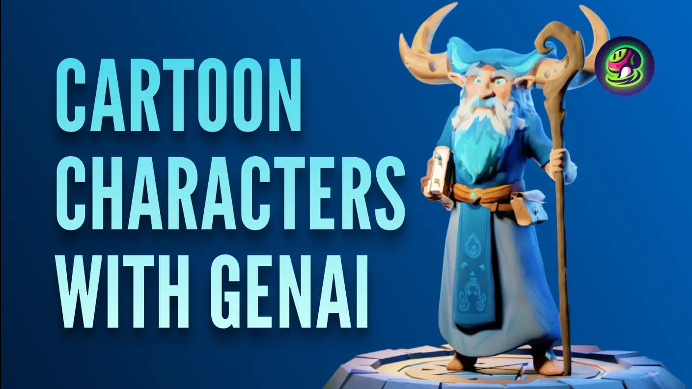 Master Cartoon Character Creation: Using Generative AI in Your 3D Workflow