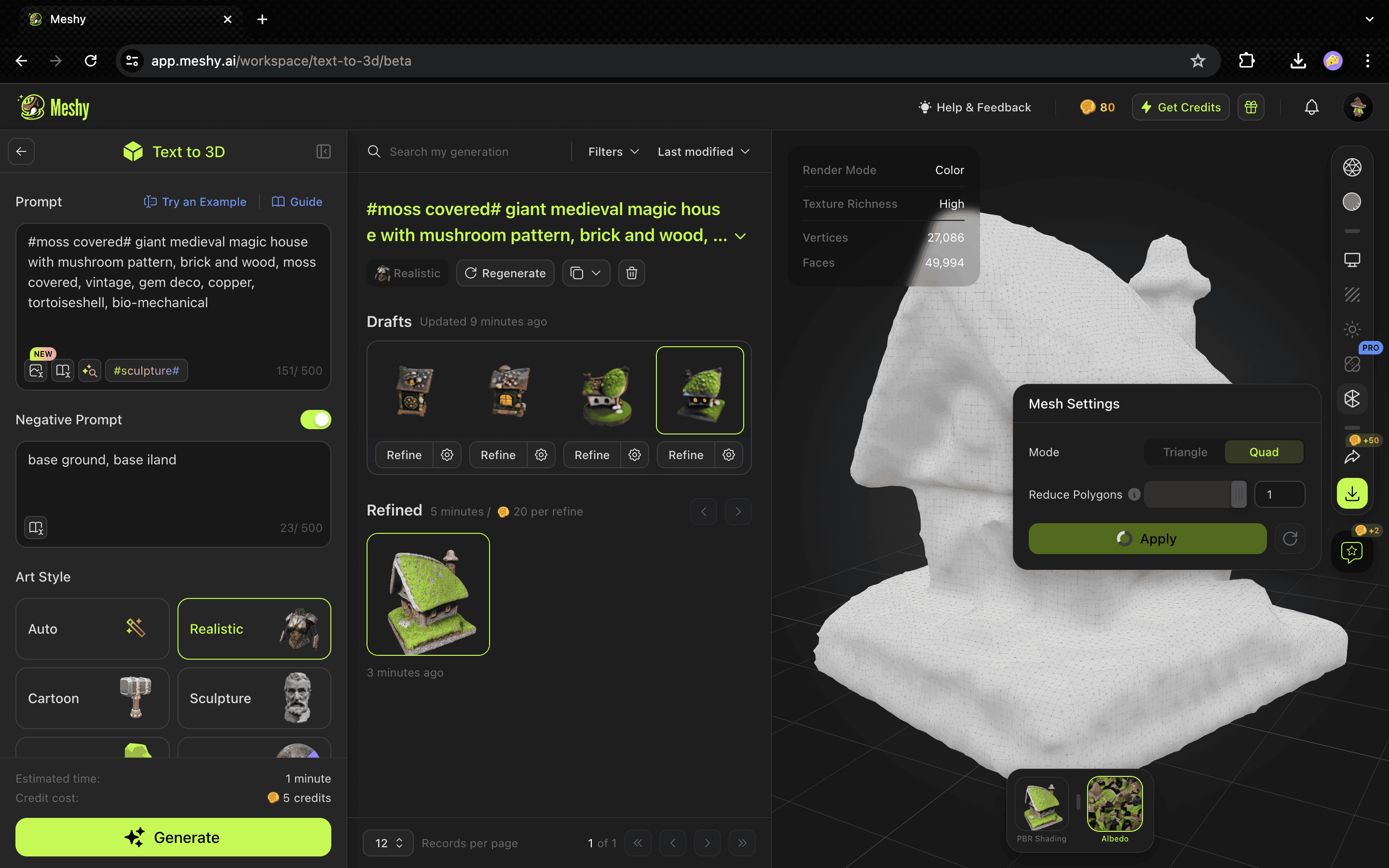 Mesh Settings
