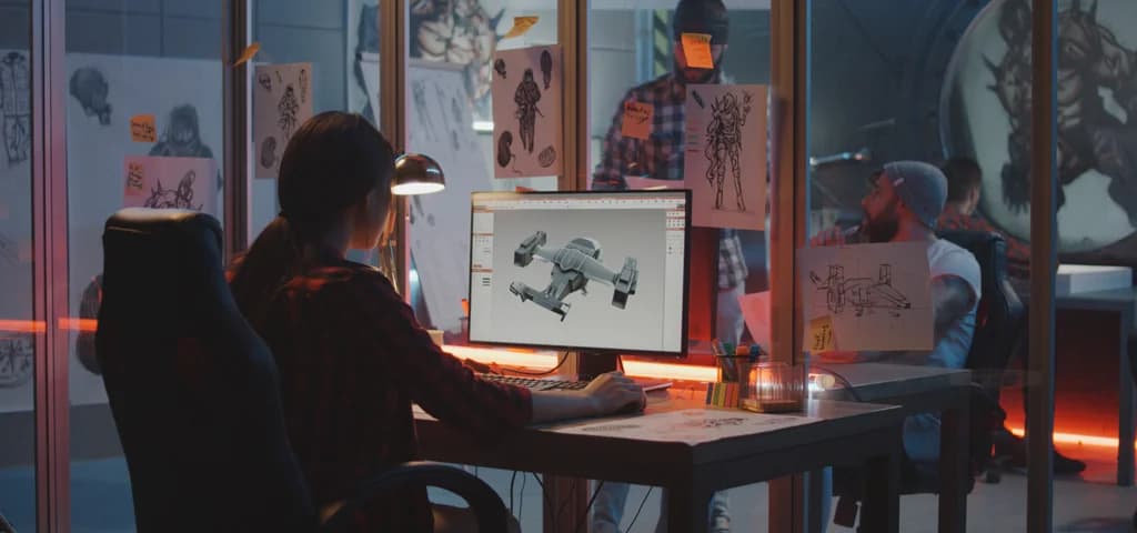 3d-game-developer-working-studio