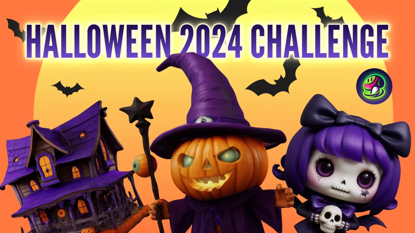 Halloween 2024 Challenge: No Tricks, Just Treats for Meshy Creators!