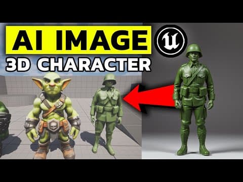 Meshy AI Image to 3D Character Model | Unreal Engine 5 (Tutorial)