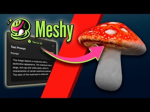 Generating 3D models with Meshy AI