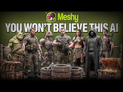 Can AI Really Create 3D Models THIS Good? Meshy AI Review and Tutorial