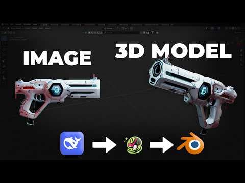 Convert any 2d images into 3d model using AI [ FREE ] | DeepSeek + Meshy.ai +InstantMesh +Hunyuan3D