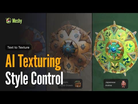 How to Use Style Control for Text to Texture | Meshy Turtorial