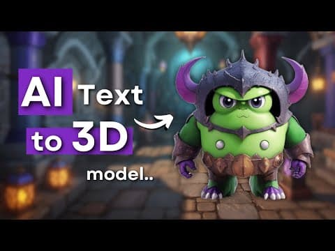 Use this New AI Tool to Turn Any Text to a 3D Model & Animate it!🔥(FREE)