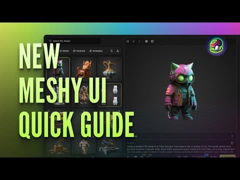 Introducing New Meshy UI: Quick Guide to A Unified Workflow