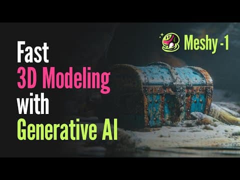 Introducing Meshy-1: Generate 3D Models with AI in Just a Minute